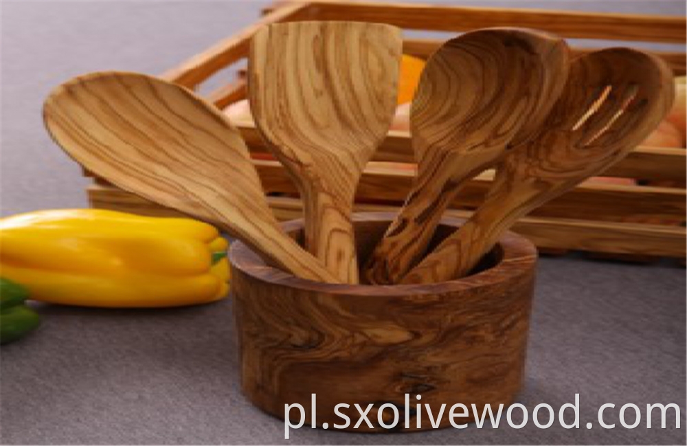 Olive Wood Frok Set